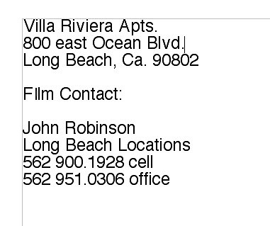 Villa Riviera.LB.Contacts