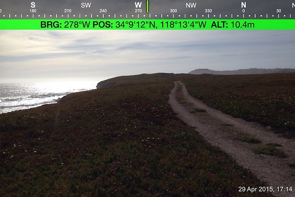 Cojo Ranch-SBCO-109 - Compass Mode: Bearing: 278° W