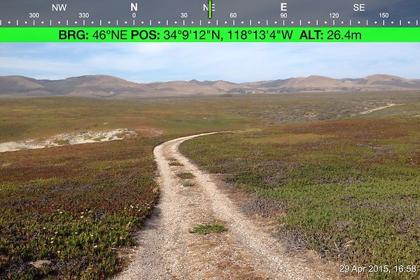 Cojo Ranch-SBCO-080 - Compass Mode: Bearing: 46° NE