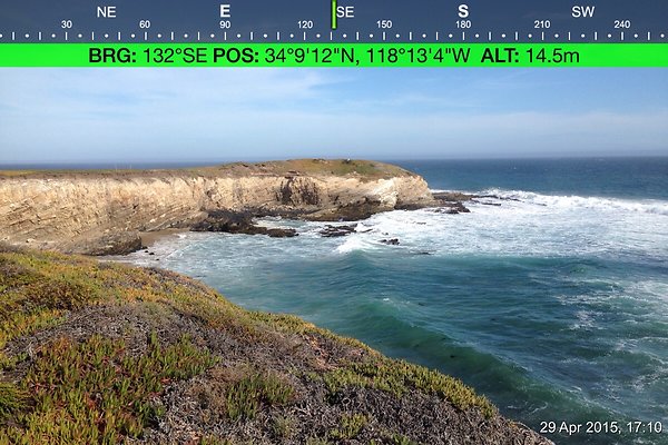 Cojo Ranch-SBCO-101 - Compass Mode: Bearing: 131° SE