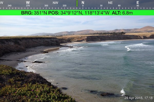 Cojo Ranch-SBCO-127 - Compass Mode: Bearing: 350° N