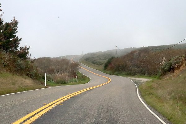 HWY 1 NORTH TOWARDS RAGGED POINT.5