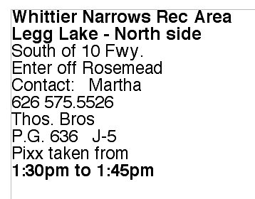 Whittier Narrows North