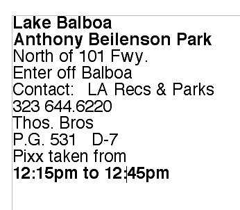 D.Lake Balboa Info