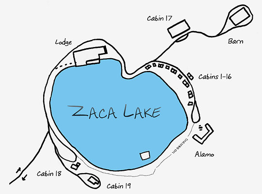 Zaca Lake map