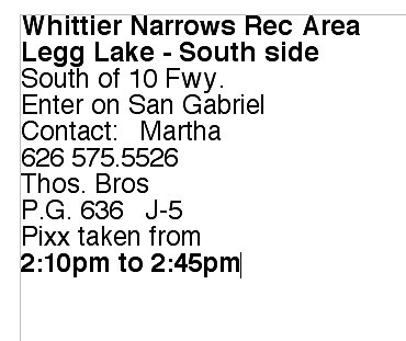 Whittier Narrows.South