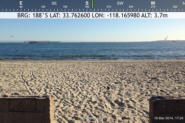 1-2-Beach-Junipero lbch-55 - Compass Mode: Bearing: 187° S