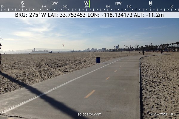 Beach-Claremont Av lbch-50 - Compass Mode: Bearing: 274° W