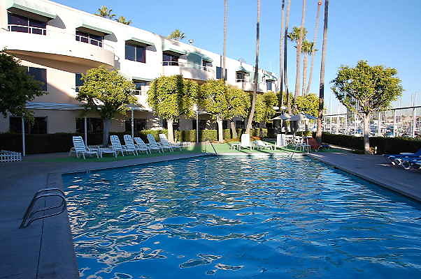 Marina Del Rey Hotel.Pool Area