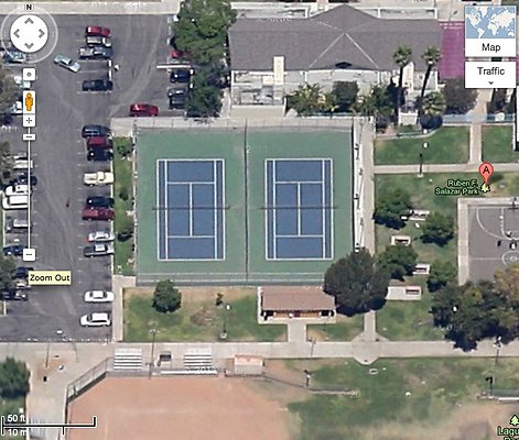 Ruben Salazar Park.Tennis Courts.LA Parks