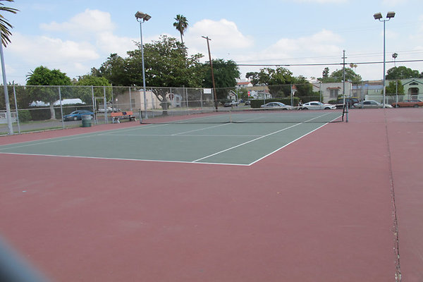 Queen Anne Rec. Center.Tennis Courts.LA Parks