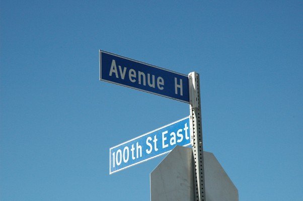 Ave. H at 100th st. East