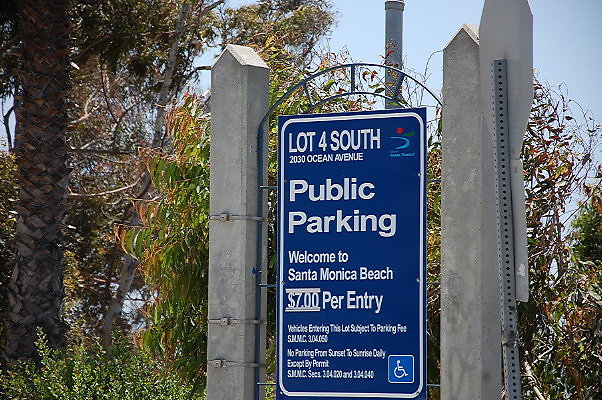 Parking Lot.Santa Monica Beach Lot 4