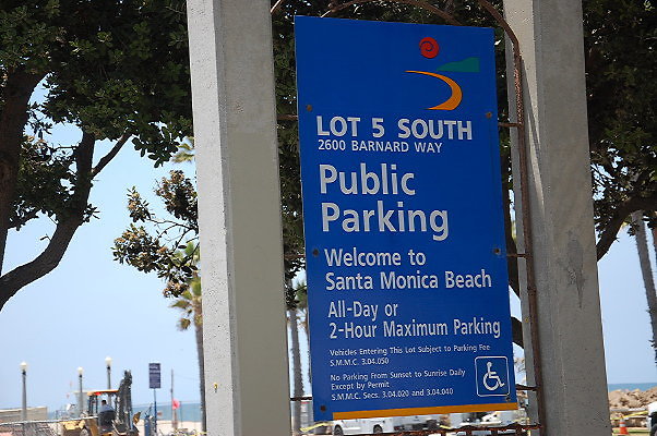 Parking Lot.Santa Monica Beach Lot 5