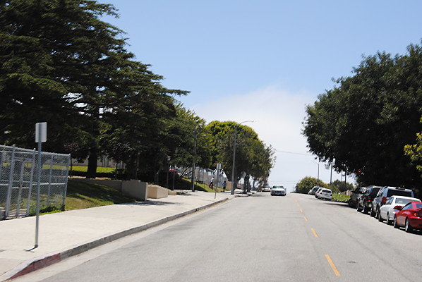 San Pedro High School.Area Streets