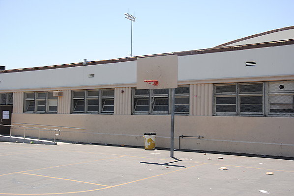San Pedro High School.Outdoor Basketball Courts