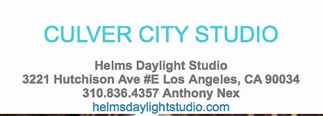 Helms Daylight Studio.Culver City