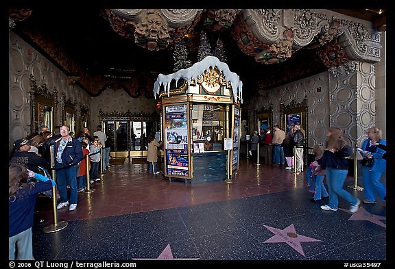 El.Capitan.Theater.18 - Walk of fame and entrance of El Capitan Theater. Hollywood, Los Angeles, California, USA