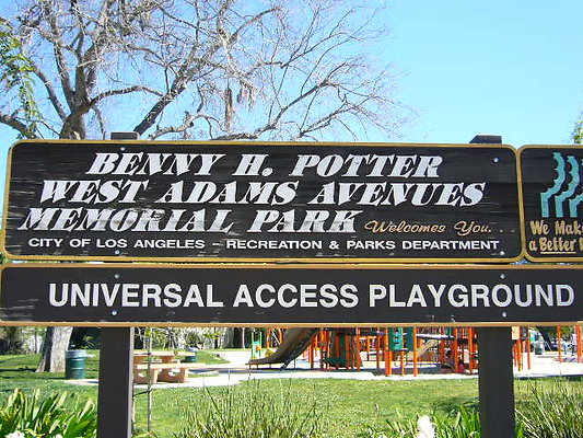 Benny H. Potter West Adams Avenues Memorial Park - L.A. City Park 4.11