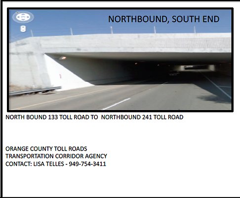 z.No.Bound.Toll.Road.133.Orange County.Info