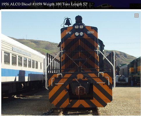 ALCO.1956.Yellow.Zebra.Train.Engine.001