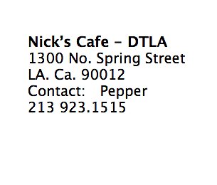 z.Nicks.Cafe.DTLA.INFO