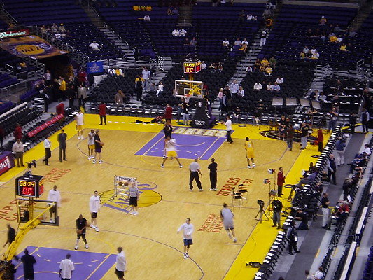 Staples Center.BBall.Court.Pixx12 - OLYMPUS DIGITAL CAMERA