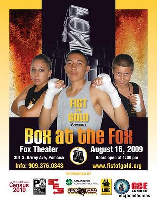 Box At The Fox Theater.Pomona.Fists OF Gold11