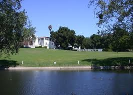 KGR; view from pond to Mansion #2