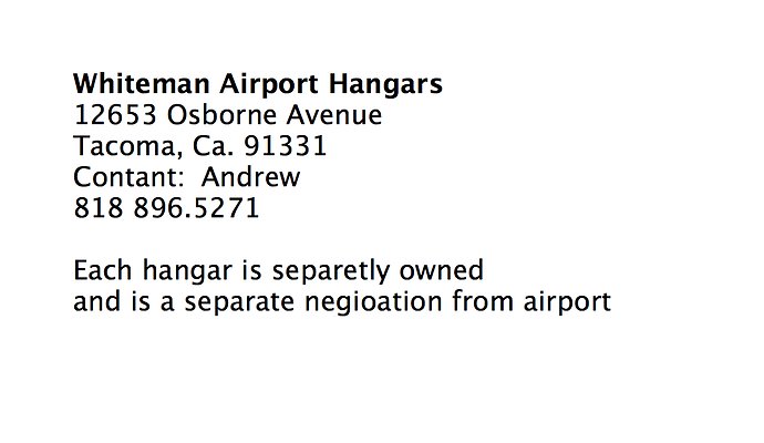z.Whitman.Hangars.Info