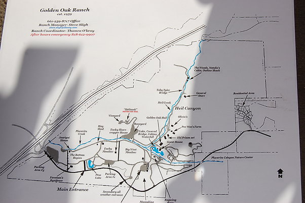 Golden Oaks Ranch Map
