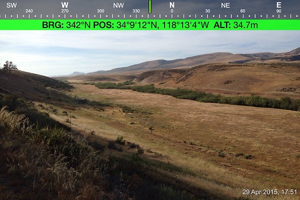 Cojo Ranch-SBCO-168 - Compass Mode: Bearing: 341° N