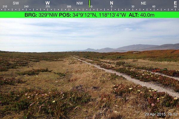 Cojo Ranch-SBCO-066 - Compass Mode: Bearing: 329° NW