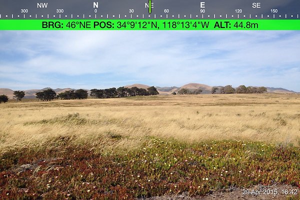 Cojo Ranch-SBCO-048 - Compass Mode: Bearing: 46° NE