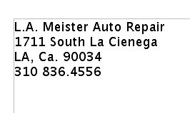LA Meister Auto Repair