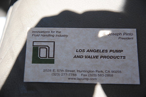 Los Angeles Pump.valve.Huntington park