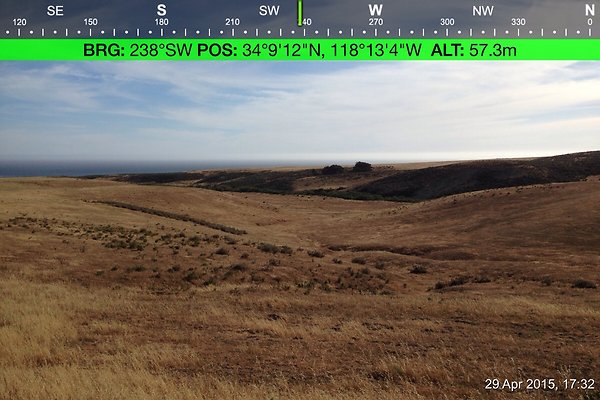 Cojo Ranch-SBCO-143 - Compass Mode: Bearing: 238° SW