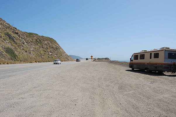 PCH Turnout East of Pt. Magu