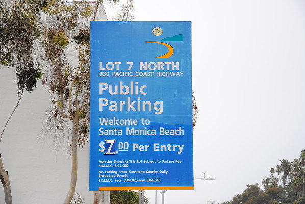 Beach Parking Lot 7 North.Santa Monica
