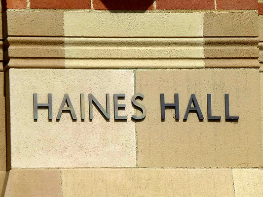 Haines Hall (W. Entrance)