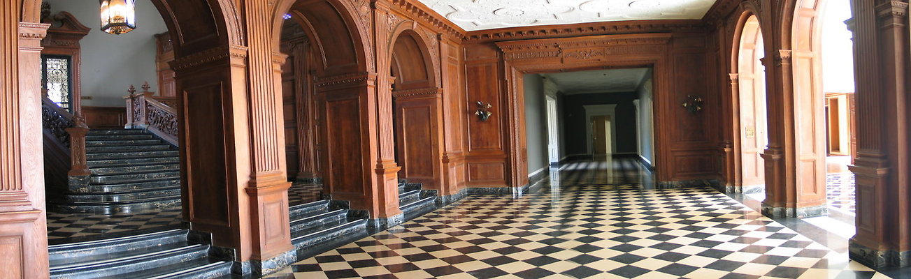 Checkered floor