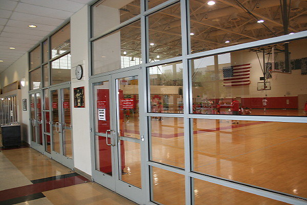 John Burroughs H.S. Burbank.Gym.Hallways