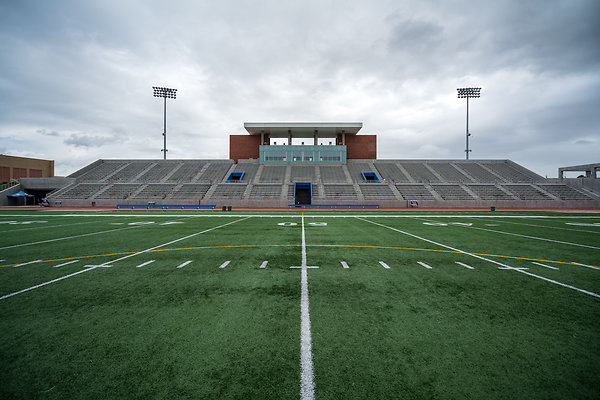 View of Home Side Murdock Stadium