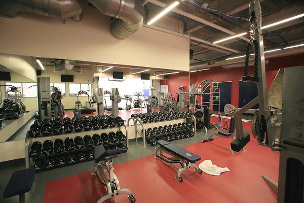 Clippers Gym.Weight Room.Playa Vista