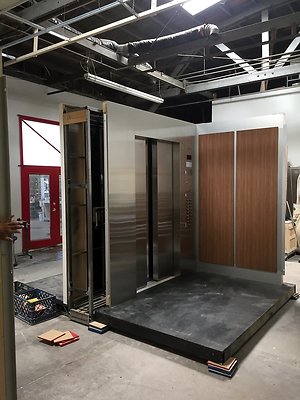 Interior cabin walls removed for camera angles