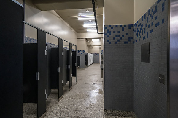 Stadium Locker Room Showers